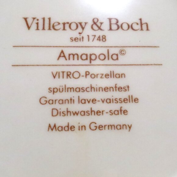 Villeroy Boch Amapola Soup Tureen w/Lid Germany 6.5" Diameter No Ladle - Picture 11 of 11